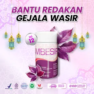 Ambesir Kembang Bulan Isi 12 Kapsul  - Bantu Redakan Gejala Ambeien dan Wasir - Herbal Halal BPOM