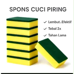 Spons Cuci Piring Isi 24 Pcs Lembut Efektif Tebal 2x Tahan Lama untuk Pembersihan yang Optimal