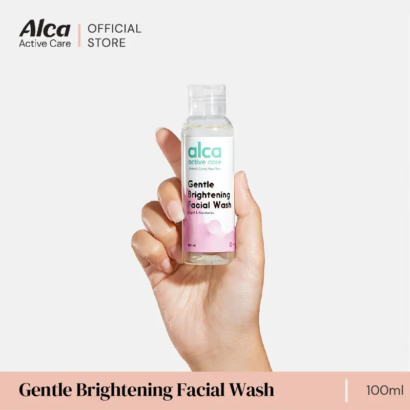 Alca Active Care Gentle Brightening Facial Wash (100ml) - Skincare Untuk Mencerahkan Wajah Wanita Pria Perawatan Kecantikan Menjadikan Kulit Glowing 3