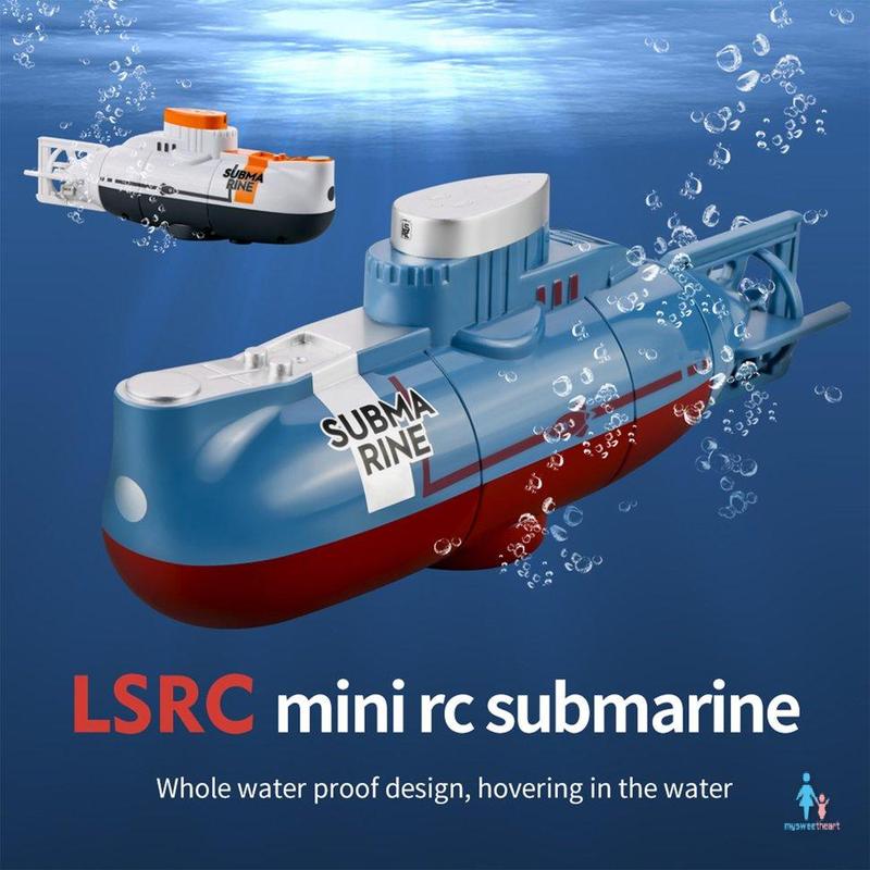 Mini RC Submarine 6 Channel Remote Control Boat Ship Waterproof Diving Toy Simulation Model Gift For Kids 0