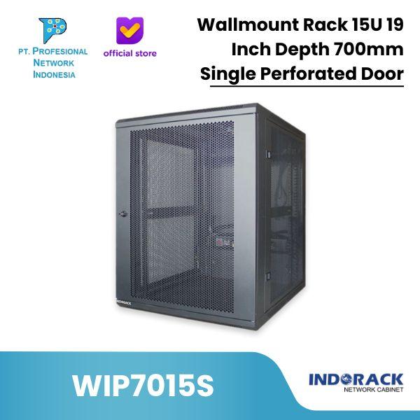 Promo WALLMOUNT RACK WIP7015S 15U 700MM RAK SERVER INDORACK PERFORATED ...