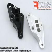 Gambar Breket Kaliper WR3 Depan For Brembo 4P1P Ninja 150 R / SS Disc 320mm - Hitam dari WR3 Kota Administrasi Jakarta Barat 1 Tokopedia