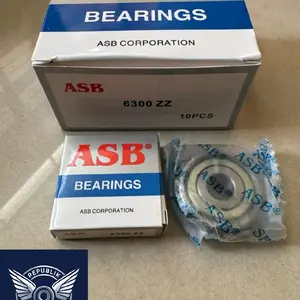 lahar 6300 zz / bearing / laher / laker 6300 zz asb original (isi 10)