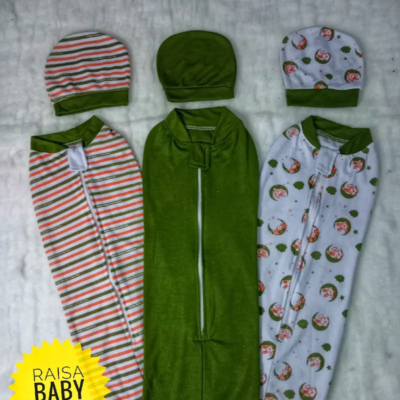 3pcs bedong instan bisa COD seri oliv Bebas BPA Karakter dapat dicuci dengan mesin zoo kuning bayi 0