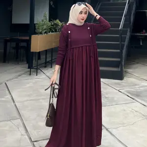 Berina Dress- gamis knit dress knit gamis lebaran