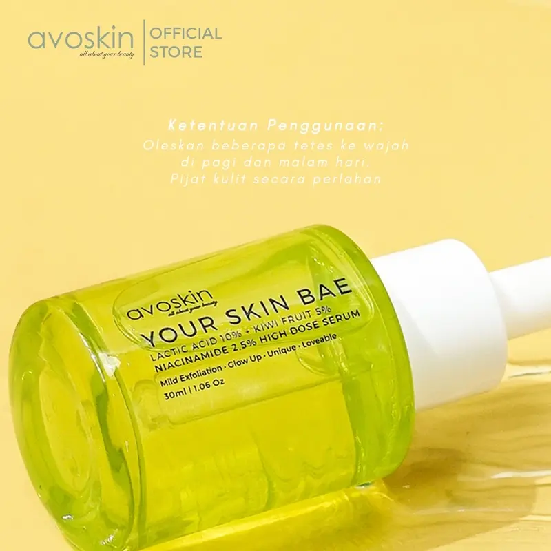 Avoskin Your Skin Bae Lactic Acid 10% + Kiwi Fruit 5% + Niacinamide 2,5% High Dose Serum 3