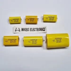 MKP Kuning Audiophiler Kapasitor 2,2uF 2,7uF 3,3uF 4,7uF 10uF 6,8 uF 22uF Tahanan Twiter 250V