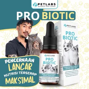 PETLABS Pawtners Probiotik Prebiotik Menambah Nutrisi Protein Nafsu Makan Bulu Probiotik Kucing Anjing 20ml