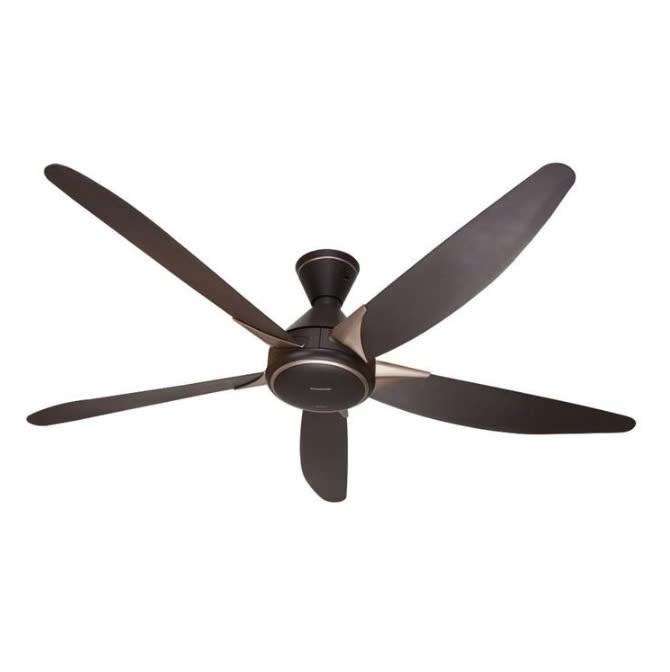 Quạt trần Panasonic 5 cánh F-60GDS,Động cơ DC, 9 cấp độ gió, Điều khiển từ xa, Bảo hành chính hãng 1 năm