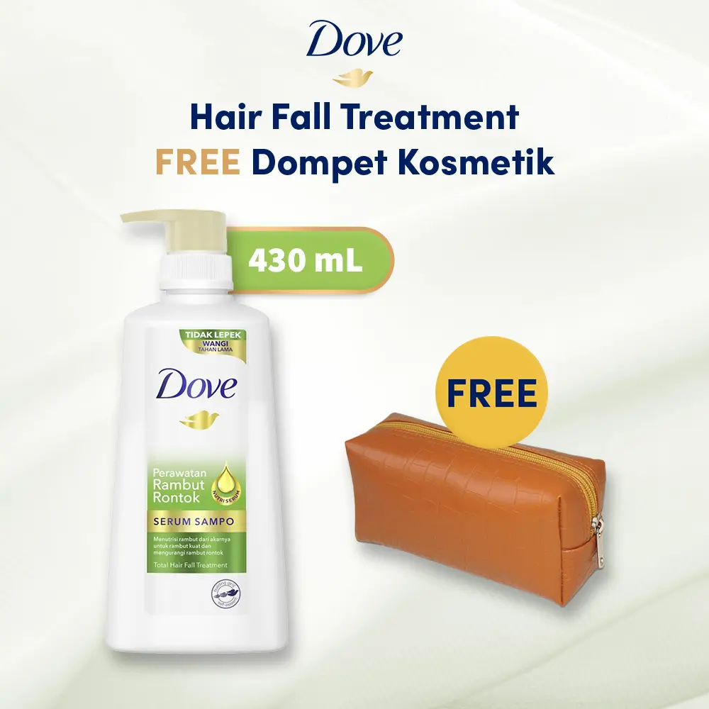 [BUY 1 FREE POUCH KOSMETIK] Dove Shampoo Perawatan Rambut Rontok Shampoo 430ml