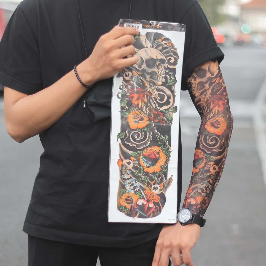 Stiker Tatto Temporary Basic Anti Air Waterproof untuk Pria dan Wanita