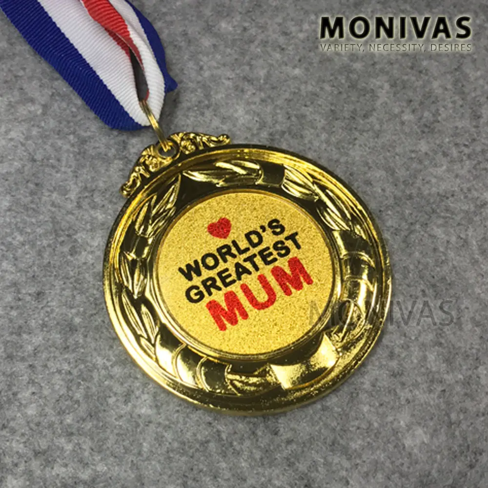 Worlds Greatest Mum Gold Medal Mothers Day Gift Birthday Present