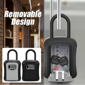 Kotak Brankas Kunci Dinding Key Safe Security Storage Combination Lock 4 Digit Safety Lock Box Metal