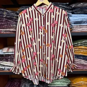 ALIZA BLOUSE - Kemeja Rayon Premium Lengan Terompet