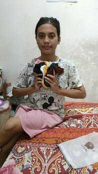 Product Review of Kaos Kaki Motif Bear Mix Free Pouch from a**i 3