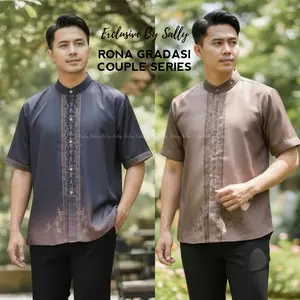 RONA GRADASI- kemeja Couple- setelan kemeja FULL MOTIF printing