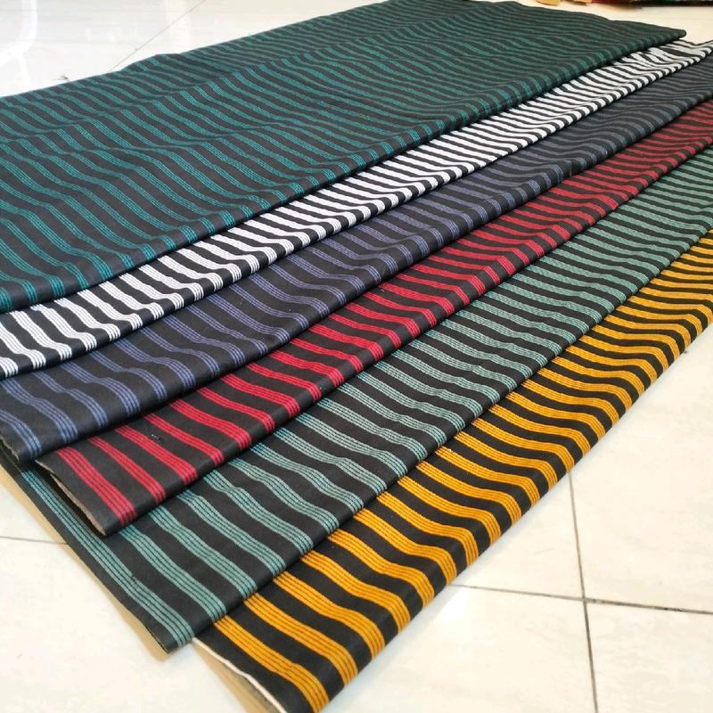 KAIN KATUN PREMIUM BATIK LURIK MOTIF DALANG SONGKET GARIS (Full Cotton) Lebar 115cm ( Harga Per meter 0.5 meter)Kain Katun Kebaya,Kain Katun Kemeja Bisa COD 3