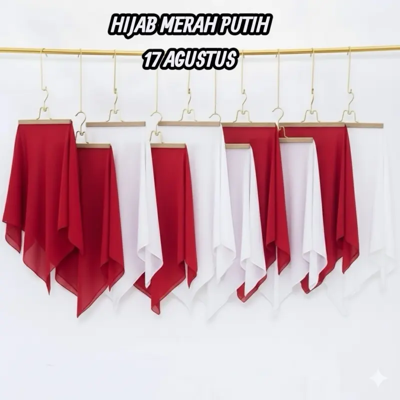 Hijab segi empat Paris jadul by varisha warna “permerahan”