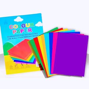 A4 COLOR PAPER 100sheets (210X297mm) Assorted color Art paper 100.sheets SCHOOL SUPPLIES