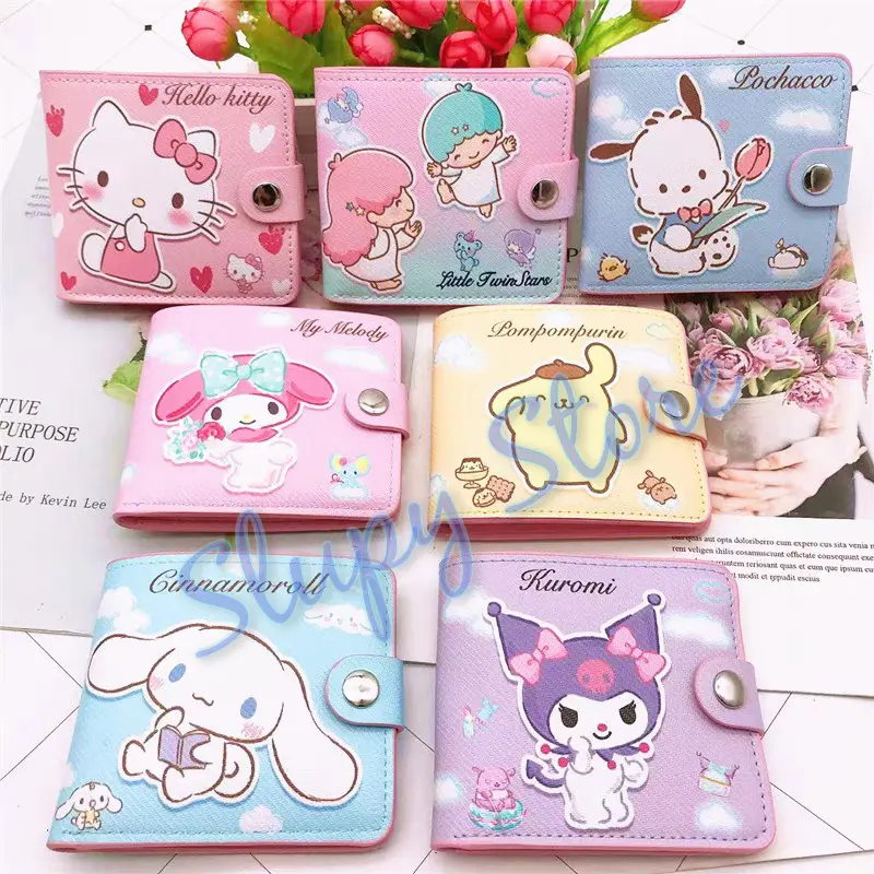 SLP Dompet Klip AWAN Kuromi My Melody Cinnamoroll Pochacco Hello Kitty Twin Stars Pompompurin 1