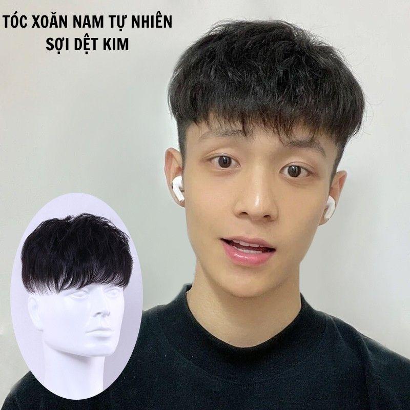  Tóc giả xoăn ngắn cho nam tóc giả làm từ tóc thật kiểu tóc đẹp và tự nhiên 