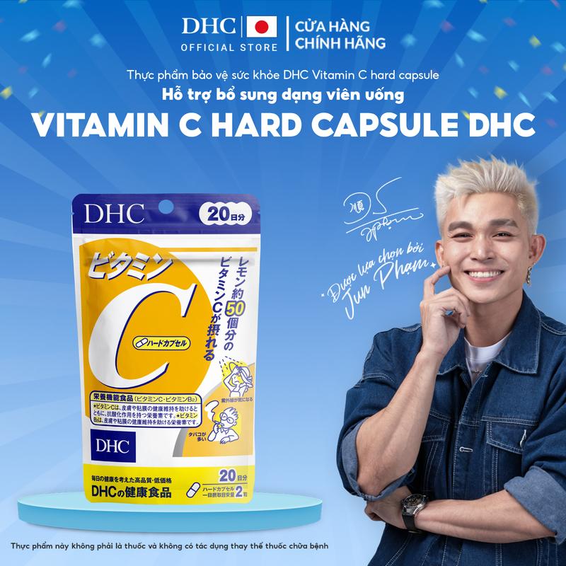 [Độc quyền KOL] TPBVSK DHC VITAMIN C HARD CAPSULE dạng viên uống bổ sung Vitamin C và vitamin B2 - DHC Nhật Bản chính hãng - Gói 20 Ngày và 60 Ngày