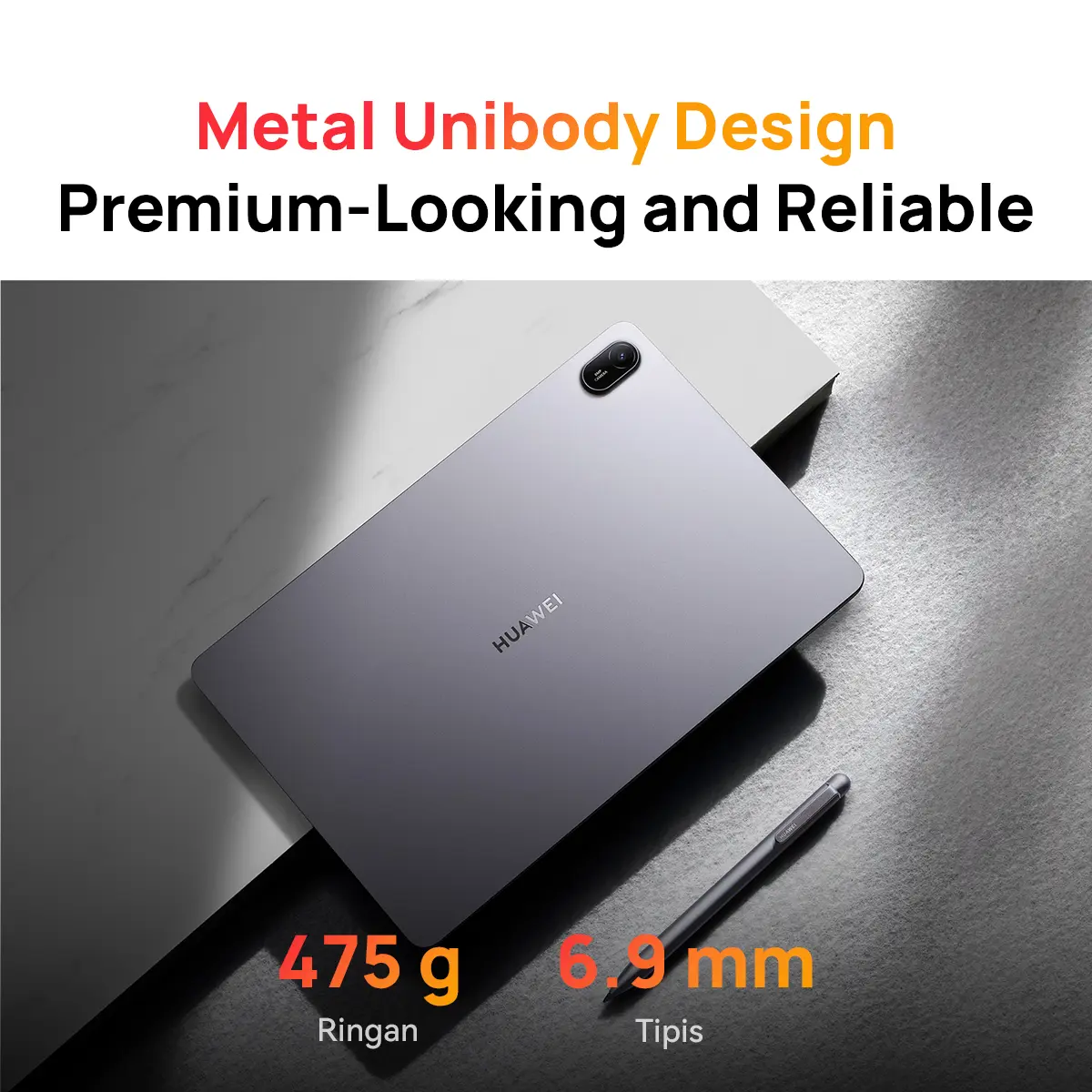 【ONLINE EKSKLUSIF】HUAWEI MatePad SE 11" Tablet [4+128GB] |  FHD+ Eye Comfort Display | 7700mAh | Metal Unibody