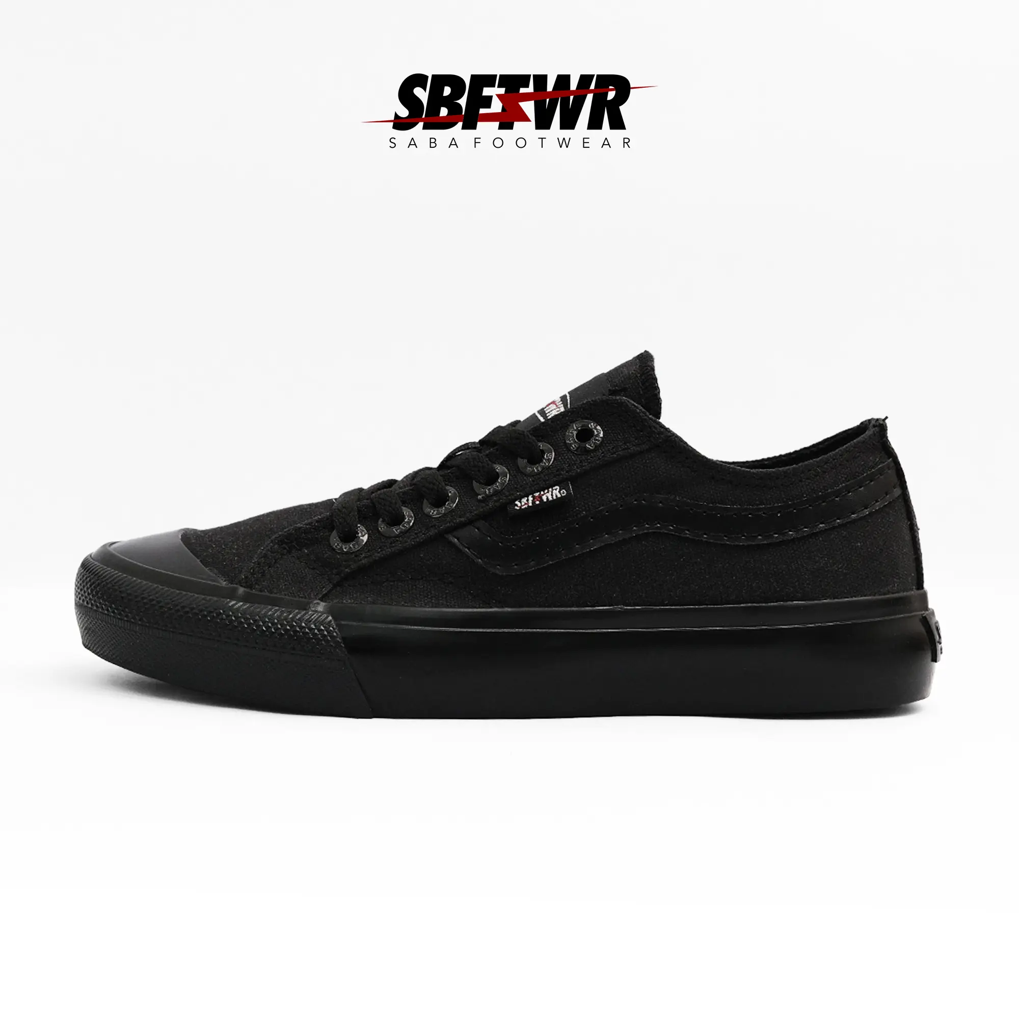 SABA Veloz All Black - Sepatu Sneakers Casual Pria Wanita