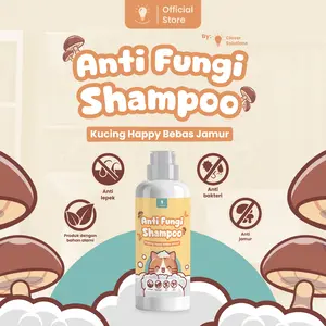 Clever Solutions - Anti Fungi Shampoo. Shampoo khusus jamur. Shampo jamur. Shampoo scabies kucing