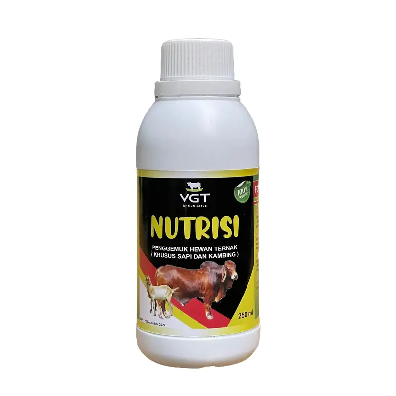VGT Nutrisi Sapi dan Kambing Penggemuk Hewan Ternak Vitamin Sapi Penambah Nafsu Makan Kambing 250ml 0