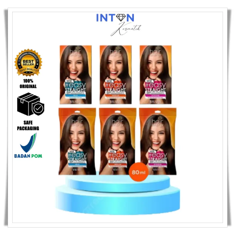 MAKARIZO Hair Energy Easy Straight 80ml & 120ml | Pelurus Rambut Instant