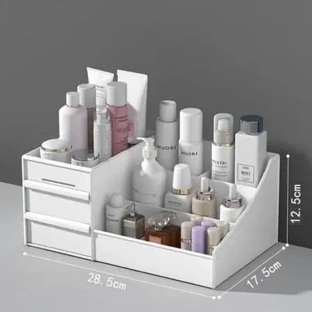 Rak Kosmetik 2 Laci Mini Free Sticker / Tempat Makeup 2 Laci Mini 3