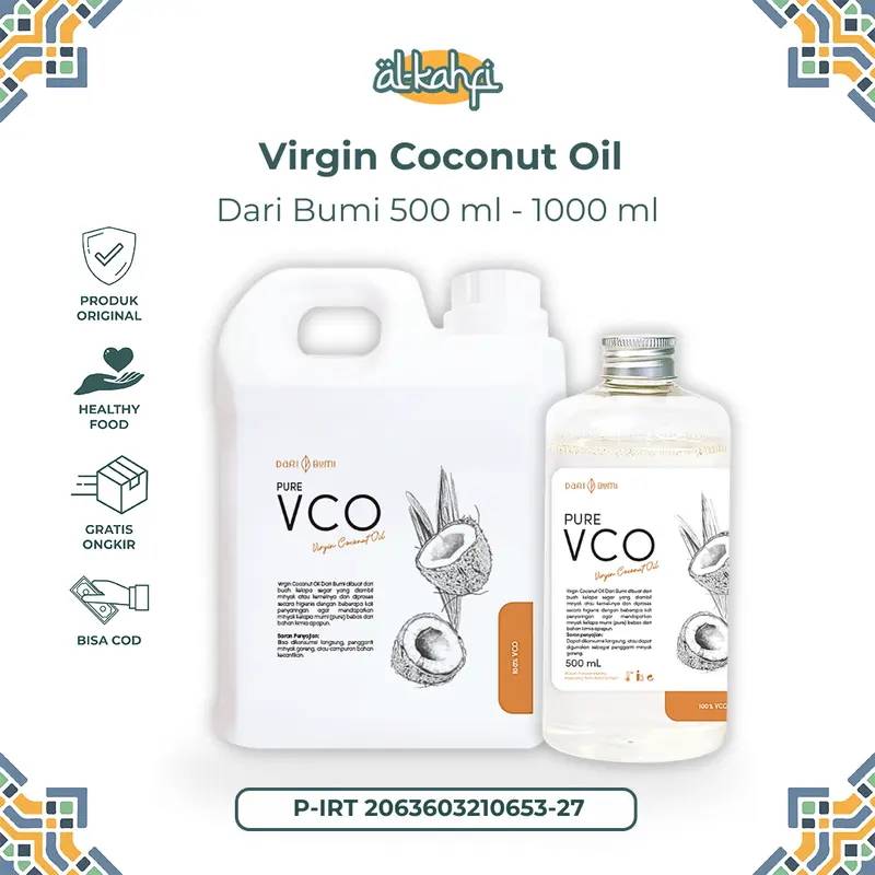 VCO | Virgin Coconut Oil 1 Liter - Dari Bumi Minyak kelapa Murni 0
