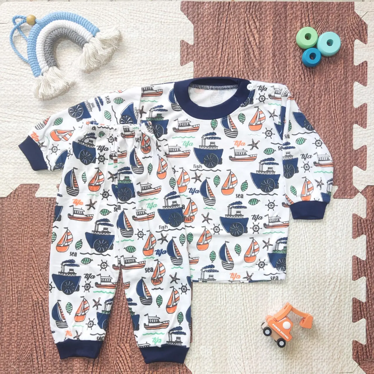 BAJU BAYI 0-6 BULAN KANCING BAHU | BAJU TIDUR BAYI MOTIF| BAJU TIDUR ANAK MOTIF|Baju Bayi Baru Lahir| Baju Tidur Bayi