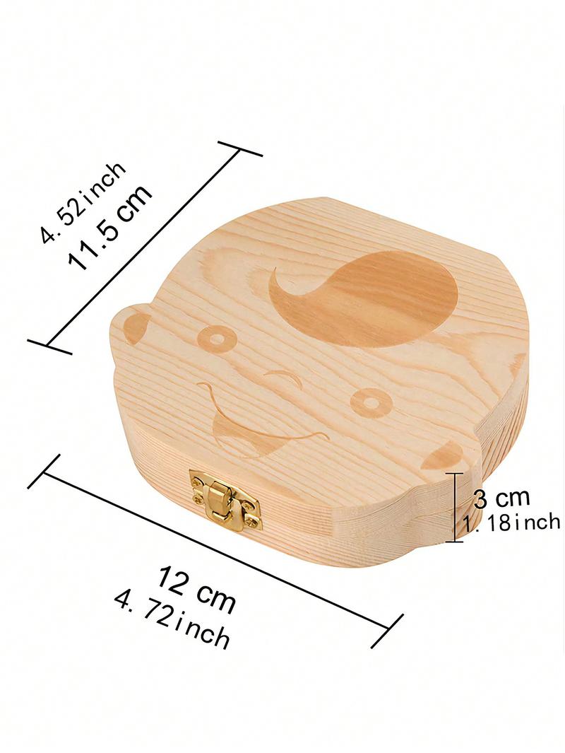 Product Introduction of Wooden children's baby teeth box, children's replacement teeth storage box, baby teeth replacement souvenir box, collection of teeth storage souvenirs 2