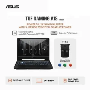 Laptop Gaming Asus TUF Gaming A15 FA506NCG Ryzen 7-7445HS RTX3050 8GB 512GB 15.6" FHD 144Hz W11