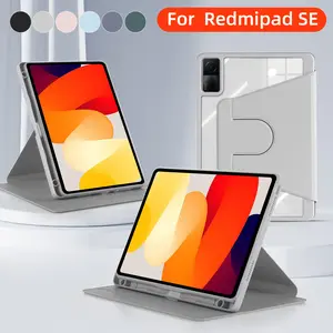 Leather Casing 360 Rotating For Xiaomi Redmi Pad SE 11 Inch Redmi Pad 10.61 for Redmi PRO 12.1 2023 for redmi pad 2  for Xiaomi Mi Pad 6& 6 Pro 11 inch  Xiaomi Pad 7/7 Pro 11.2inch  XiaoMi Pad 6S Pro 12.4inci Rotary Book Cover Standing Case Tab
