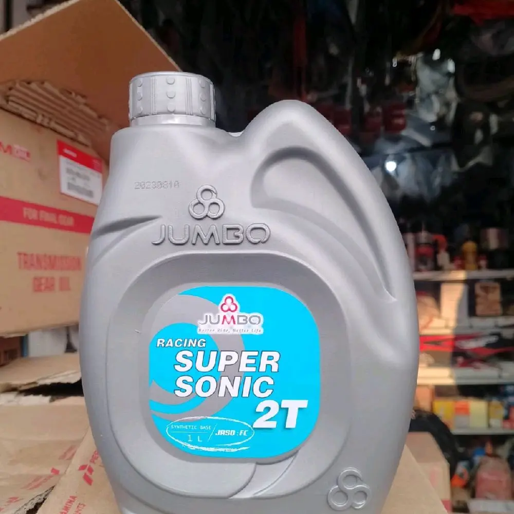 OLI JUMBO SUPER SONIC 2TAK, 1LTR UNTUK SEPEDA MOTOR BERJENIS 2TAK
