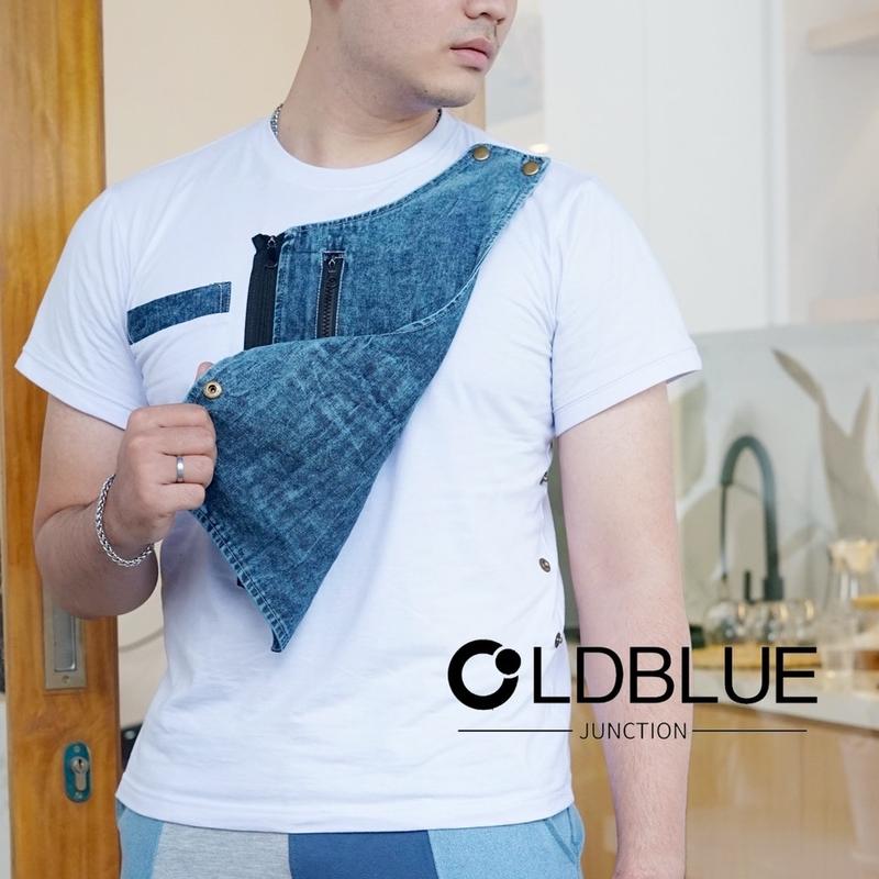 Baju Pria Kaos Premium Divariasikan dengan Jeans, Kancing Cetet dan Sleting Boldblue Junction 2