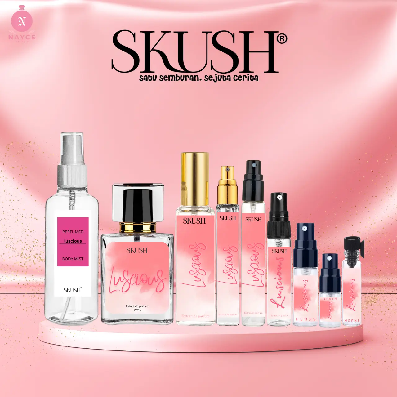 SKUSH LUSCIOUS High Quality Perfume Pen Women MInyak Wangi Wanita Pewangi Badan Grade Parfum Tahan 24-72 Jam