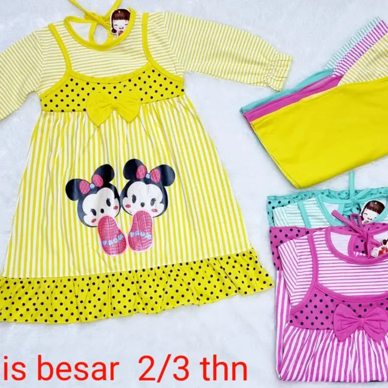 PusatKekinian / Gamis Set Kerudung 0-3 Tahun COD / Gamis Anak Perempuan / Gamis Set / Fashion Anak 2