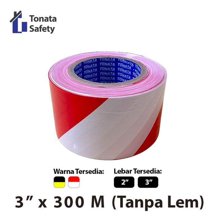 Gambar Police Line Tonata Merah Putih / Garis Polisi 3 Inch x 300 Meter / Police Line Tape / Pita Pengaman Area / Pembatas Lokasi Kejadian / Pita Garis Polisi / Aksesoris Safety Area / Plastic Barrier Tape / Safety Warning Tape dari Tonata Indonesia Kab. Tangerang Tokopedia
