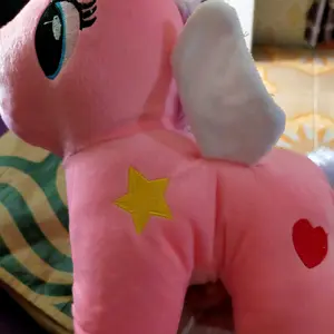 Boneka kudaponi unicorn LED 35cm Bahan yelvo berkualitas SNI Dolls Toys