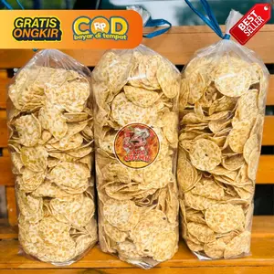 Kripik Tempe Sagu Crispy 1kg Keripik Tempe Asin Gurih 100% Renyah Cemilan Snack Food