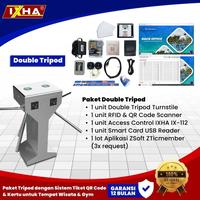 Gambar Double Tripod Turnstile semi Automatic IXHA T1103 - TRIPOD ONLY dari Barrier Gate ID Kota Bekasi 4 Tokopedia