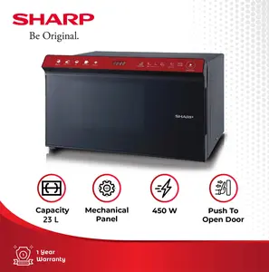 SHARP R-323DA-RT Microwave Oven 23L Desain Stylish