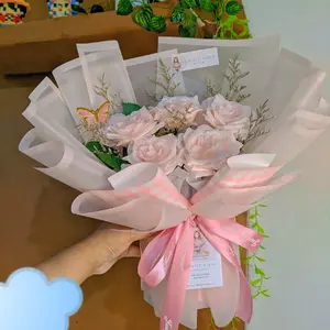 Buket Bunga Mawar warna Pink ukuran besar Dekorasi Pernikahan mendunia yellow and white bouquet