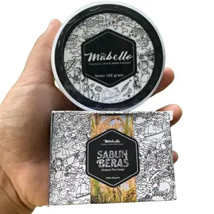 MABELLO Paket 2in1 Lulur & Sabun - Paket Hemat Bedda Lotong Original - Scrub Pencerah Hitam Mencerahkan Wanita
