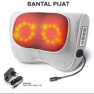 BANTAL PIJAT NDA-M01 Dengan 20 Kepala Pijat - Multifungsi Massage Pillow + Colokan Mobil Elektrik Perawatan Tubuh Wajah Leher Punggung Terapi Pijit Mengencangkan