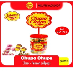 Chupa Chups  Lollipop Isi 30 pcs x9g Permen Toples Candy